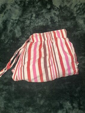 Auden Pink & Red Striped Sleep Shorts - Size S